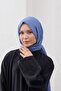 Bamboo Pleated Shawl Blue - 6
