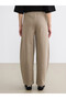 Two Mt Shop Quality Soulife Beige 3 Thread Rastered Plain Loose & Baggy Women's Sweatpants - 5