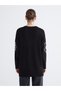 Lcwaikiki Classic Black Crew Neck Floral Embroidered Women's Knitwear Sweater - 4