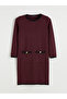 Esvab • Modern & Distinctive Zero Roba Collar Knitwear Dress - 6