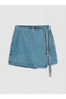 Two Mt Shop Quality Lcw Jeans Indigo Denim Straight Mini Women's Jean Shorts Skirt