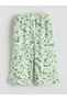 Nevavm Floral Girl's Pants with Elastic Waist and Difference in Color - 3