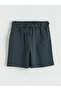 Two Mt Shop Quality Lcw Kids Anthracite 2 Thread Plain Standard & Regular Boys' Shorts - 3