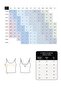 Petrol Bra with Chest Pads, Flat and Cross Adjustable Straps, Recycled Bra - 8