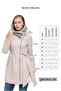 Black Julia Knitwear Hooded Belt Genuine Women's Leather Coat - 8