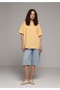 Oversize Fit Round Neck Plain Women's Sari Short Sleeve T-Shirt - 2