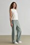 Jogger Pants Linen Look High Waist Straight Leg with Pockets (25 Sp) - 3