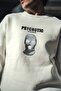 Men's 3-Thread Cotton Winter Crew Neck Printed Sweatshirt - White Mariposa Secret