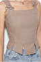 Women's Mink Thread Detailed Corset Woven Blouse 4218 60286375 - 4