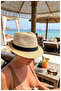 Geometric Patterned Summer Beach and Casual Fedora Hat (57-58 Cm, Women/Men) - 2