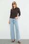 Slim Fit Shirt with Gathered Front - 5