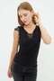 Lace V-Neck Blouse - 4