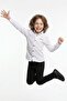 Yazı Printed Boys' Shirt with Folded Sleeves - 2