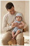 100% Linen, Cheerful Patterned Cotton Baby Bucket Hat (0-18 Months) (Size 43-46 cm) - 3