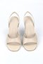 Viona Flexible Soft Non-Slip Sole (8 cm) Beige Skin Women's Heeled Shoes - 3