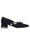 0125 Black-Cream Women's Heeled Shoes - 2