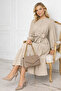 2024 Button Detailed Dress Beige - 2