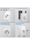 Single High Voltage Protected Wall Socket 2X 1X USB Outlet Socket Group Socket Multiplier White - 4