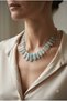 Handmade Aquamarine Natural Stone Special Design Necklace - 2