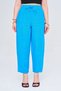 Women's Elastic Waisted Comfortable Fit Solid Color Linen Pants