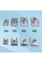 M5 10pcs Car U Type Clips M8 M6 M5 M4 Thread 8mm 5mm 6mm 4mm Reed Nuts for Motorcycle Scooter ATV M