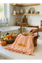 Orange Striped Pumpkin Embroidered Kitchen Cloth 40*60cm