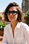 Women's uv400 black square gradient sunglasses 25-07 c2 deg - 4