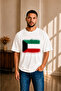 Men's Oversized Kuwait Flag Printed Short Sleeve T-Shirt S m L XL 2XL