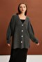 Buttoned Long Knitted Cardigan (B22-5755-Std)