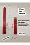 12 mm Compatible Watch Band - Cherry Red Color Flat Model - Silver Color Buckle, (Second Item in the Cart Is 100 Tl.) - 5