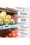 Wire Shelf Label Holders with Blank Cards,50 Pack,Reusable Plastic Clip-On Tags for Pantry and Retail Shelving,1-1/4 x 3 Inches - 4