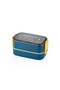 Steel Lunch Box Lunch Box Stainless 1400 ml Bl50002-2 (Mixed Color, 1 Piece) - 2
