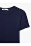 Viscose Fabric Ribbed Slim Fit Short Sleeve Crew Neck Basic T-Shirt - 7