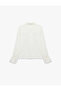 Crepe Fabric Buttoned Classic Collar Long Sleeve Shirt - 7