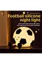 Night Light Novelty Football Silicone Night Light Rechargeable Sleeping Night Lamp with 3 Level Dimm - 2
