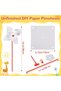 10pcs 10pcs DIY Paper Pinwheel Bulk White Blank Paper Pinwheel Craft Kits Boys Girls Summer Activiti - 2