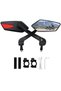 1 pair with yellow 1 Pair Adjustable Handlebar Bike Mirror, Shatterproof HD Glass Lens, Universal Fi - 7