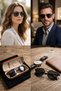 Unisex Metal Frame Uv400 Protection Sunglasses