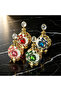 4pcs Crystal Perfume Essential Oil Bottle 12ml D9333