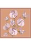 Orange Flower Pattern 100% Twill Silk Scarf 4303 - 33 - 3