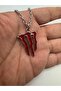 Red Monster Logo Unisex Necklace – Energetic and Modern Design - 4