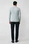 Half Turtleneck Zippered Regular Fit Patterned Knit Sweater - 6