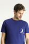 Crew Neck Regular Fit Printed Single Jersey Cotton T-Shirt