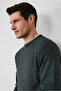 Crew Neck Regular Fit Patterned Knitwear Sweater - 4