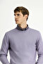 Crew Neck Regular Fit Wool Knitted Sweater - 4