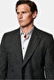 سترة 7 Drop Slim Fit ذات تصميم ضيق وياقة مدببة عادية من الكتان مزدوجة الصدر - 3