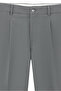 8 Drop Muscle Fit Long Athletic Cut Mono Collar Zipper Detailed Striped Wool Suit - 3