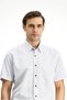 Short Sleeve Slim Fit Slim Fit Cotton Striped Shirt - 4