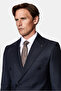 4 Drop Relaxed Fit Comfortable Cut Pointed Collar Elastic Waist Wool Patterned Double Breasted Suit - 3