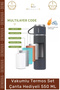 # Steel Thermos Stainless Vacuum Heat Preservation Camping Outdoor Leakproof Thermos Set with Bag Gift 550 ml - 4